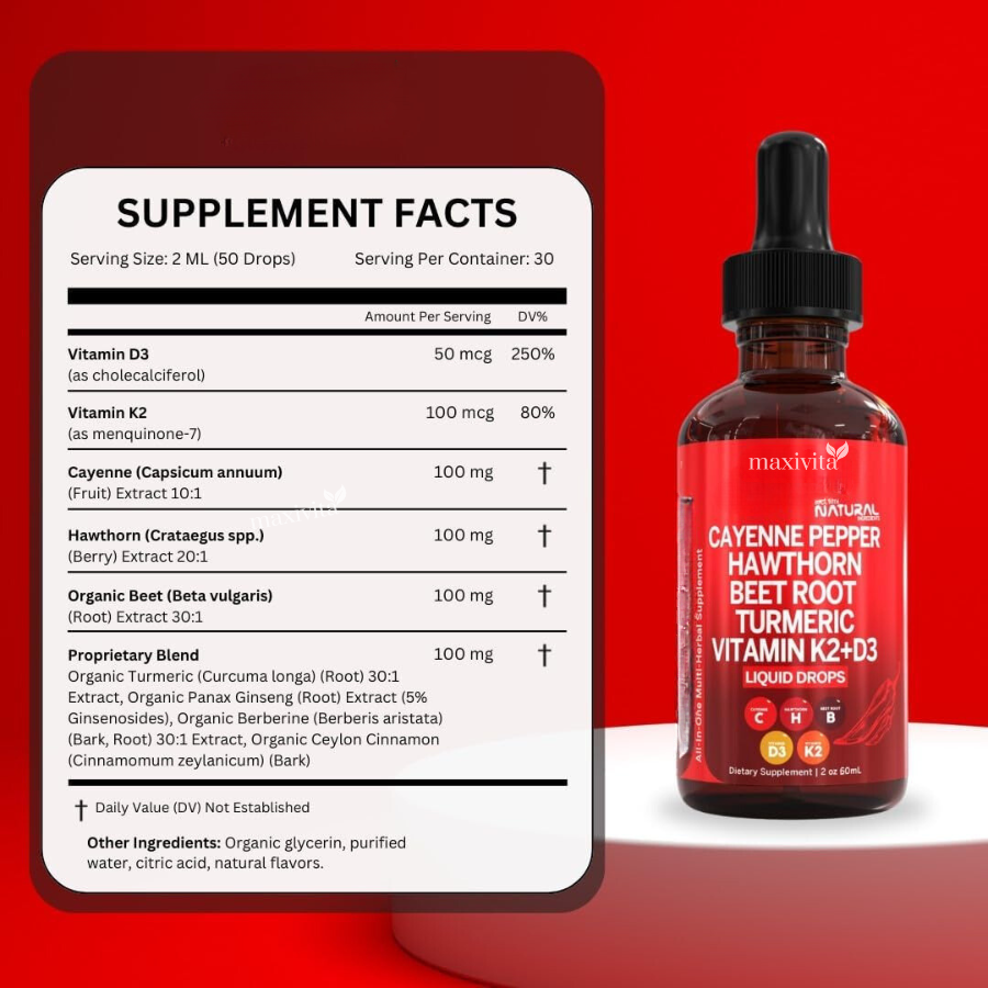 Maxivita Cayenne Pepper Liquid Extract