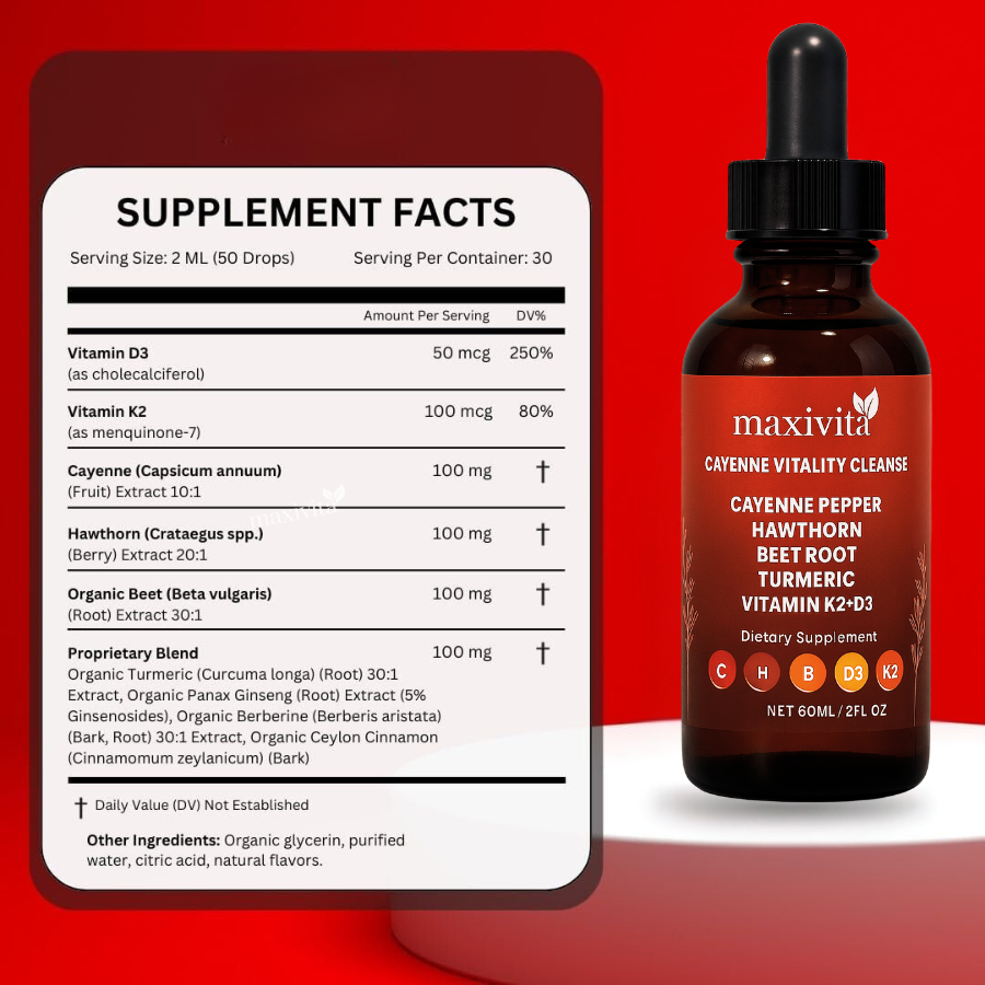 Maxivita Cayenne Pepper Liquid Extract