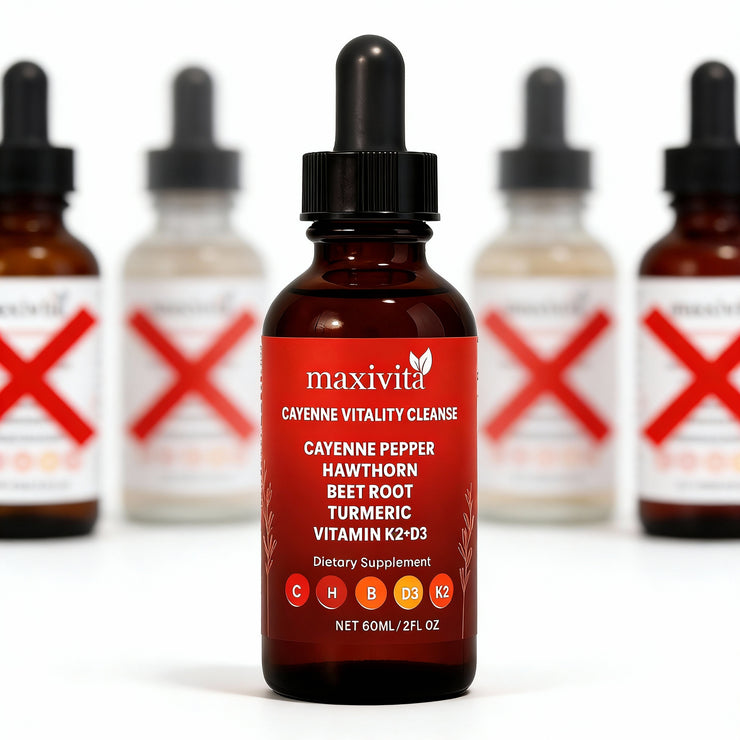 Maxivita morning ritual — two droppers, every day