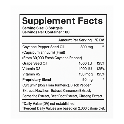 Maxivita Cayenne Pepper Softgels