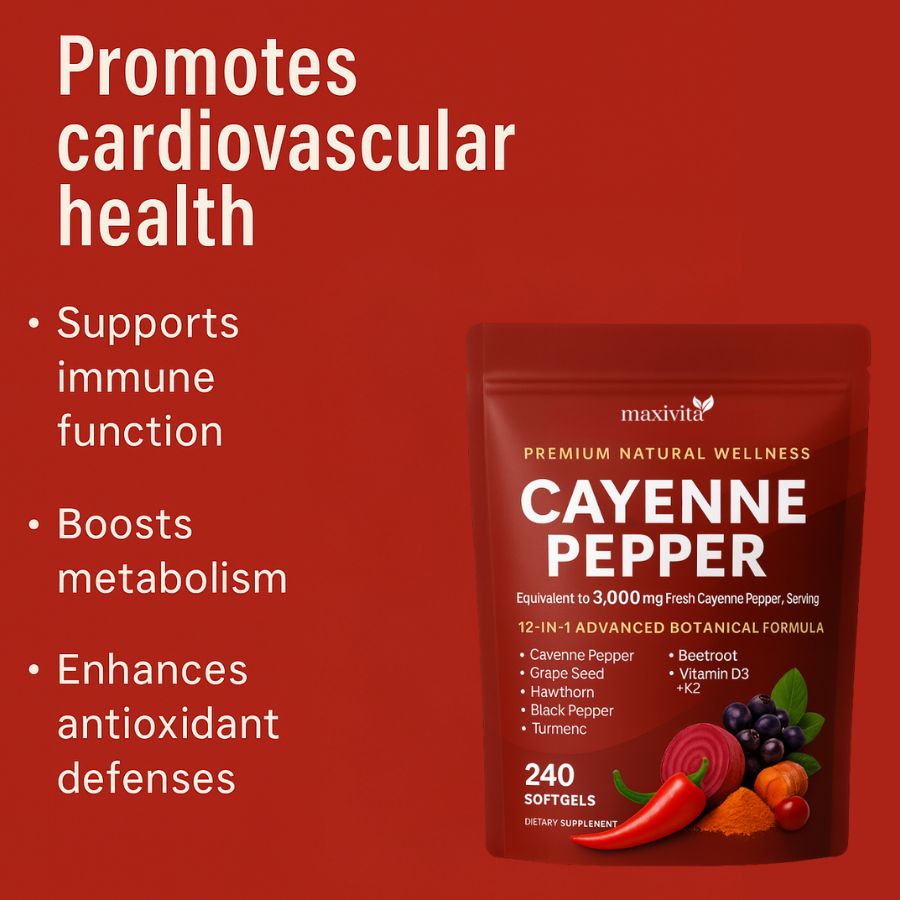 Maxivita Cayenne Pepper Softgels
