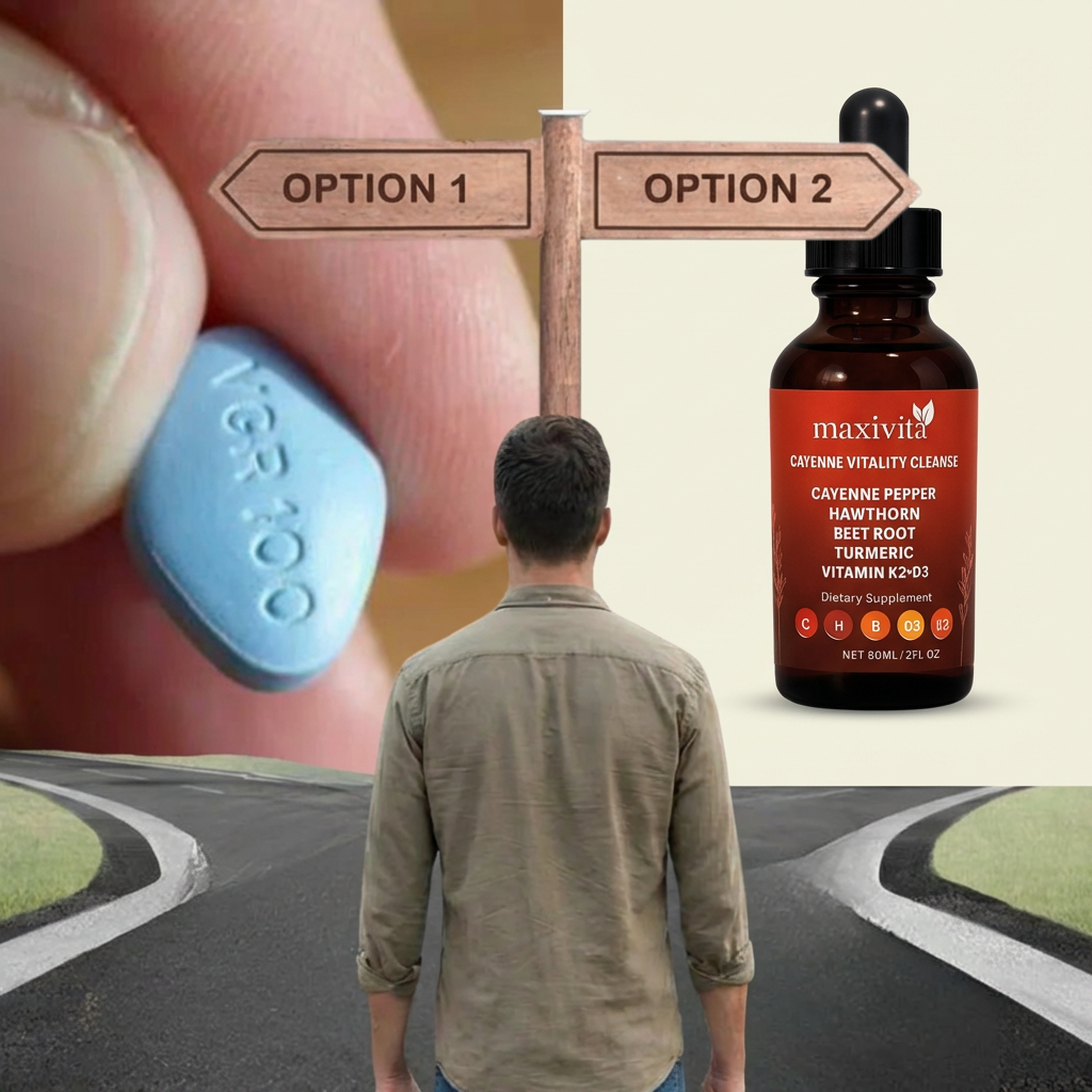 Prescription pill dependency versus natural daily circulation support
